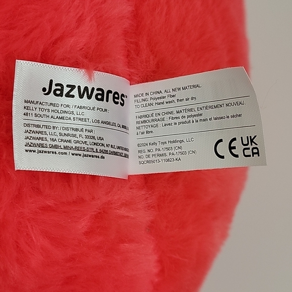 Jazwares Original Squishmallows 14" Fuzz-A-Mallows Cazlan the Cardinal SFZ12 #48 - Picture 4 of 8